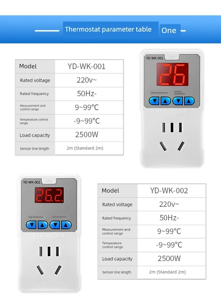 Dijital Ekran 2500W Termal Anahtar - Manyetik Prob - 5