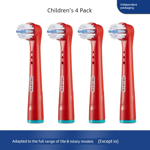 Bolanole B Pro4 Fırça Başlığı - Yumuşak Kıllı Çocuklar İçin - 4 Paket
