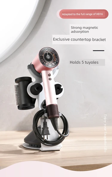 Dyson HD16 Masaüstü Deliksiz Saç Kurutma Makinesi Askısı - Gri - Isıtmalı 5 Başlık - 7