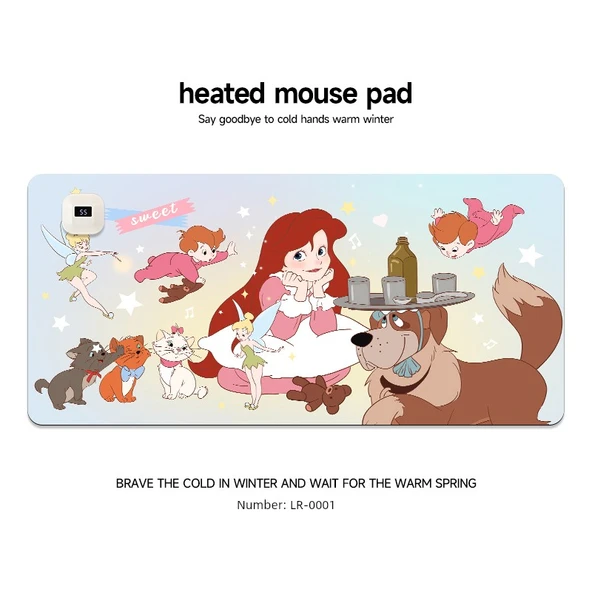 Isıtmalı Mouse Pad - LR-0001 [80x33cm] 6 Hız Ayarı Hızlı Isıtma