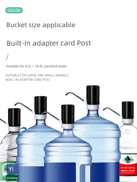 Elektrikli Su Dispenseri Pompası - Katlanabilir Hepsi Bir Arada, Miktar Ayarlı Pompa, TC Şarj Portu - 5