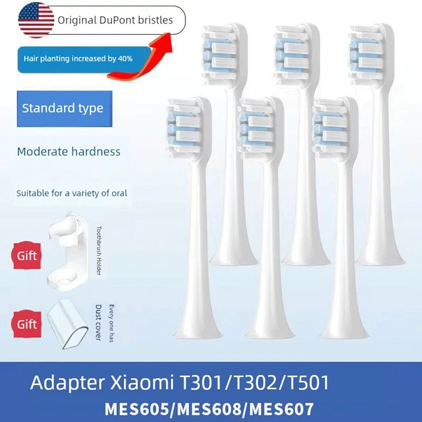 Elektrikli Diş Fırçası Başlığı - Temiz Tip 6 - T301/T302/T501