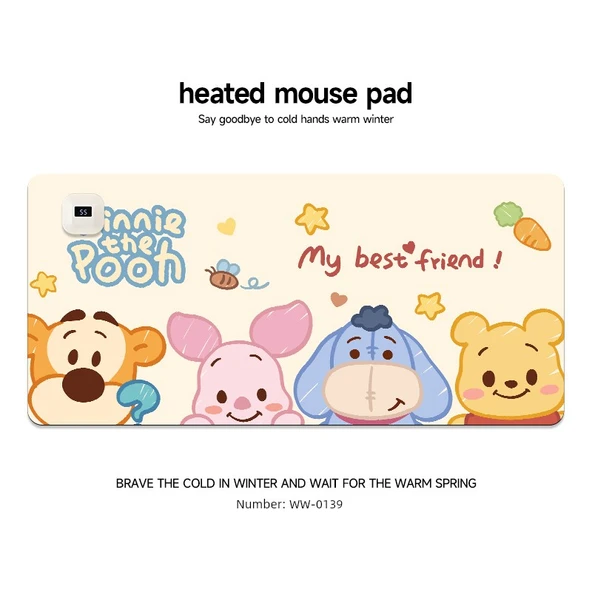 Isıtmalı Mouse Pad - WW-0139 [60x36cm] 6 Hız Ayarı Hızlı Isıtma