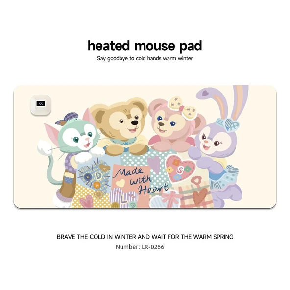 Isıtmalı Mouse Pad - LR-0266 [80x33cm] 6 Hız Ayarı Hızlı Isıtma