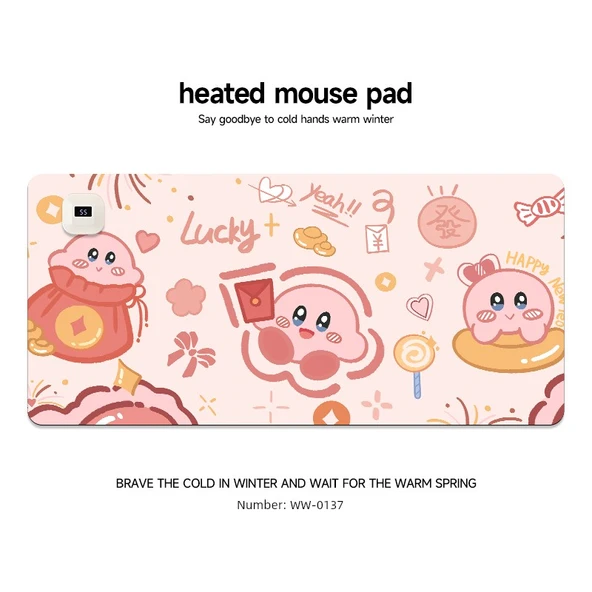 Isıtmalı Mouse Pad - WW-0137 [80x33cm] 6 Hız Ayarı Hızlı Isıtma