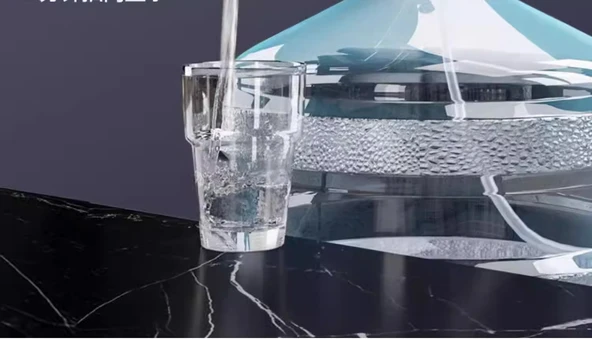 Elektrikli Su Dispenseri Otomatik Su Pompası - Gri Ölçülü Kova + Masaüstü İki Kullanım - 11