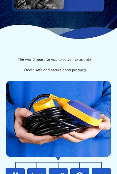 Otomatik Su Seviyesi Kontrol Cihazı - 15 m - Yüksek Kalite - 12