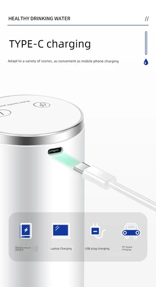 Elektrikli Su Pompası - Çift Su Pompası + Büyük Pil + Paslanmaz Çelik Boru + Bir Dakika Zamanlama - 10