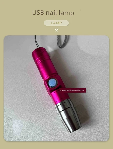 Hızlı Kuruyan Taşınabilir Manikür Lambası - USB - Metal Gövde - 7