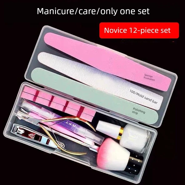 Hızlı Kuruyan Mini UV Lamba - Manikür 12 Parça Set