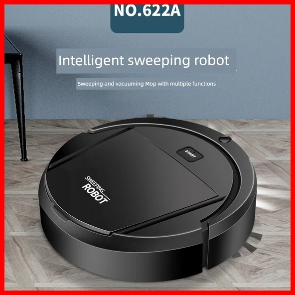 Akıllı Şarjlı Süpürme Mop Robotu - Hediye Kutusu Ambalajı + Beyaz APP Su Tankı - 2