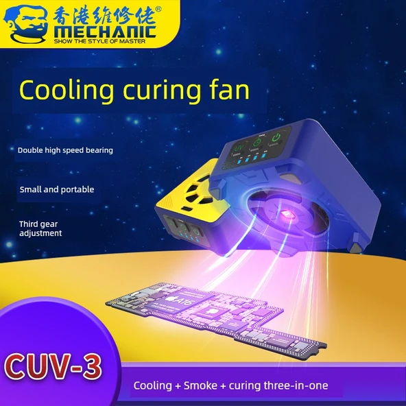 UV Kürleme Işığı - CUV3 - Soğutma ve Duman Tahliyesi Özellikli