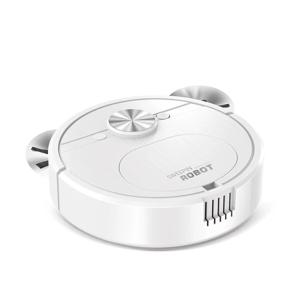 Otomatik 3'ü 1 Arada Süpürme Robotu - Beyaz - Model 8023 - 5