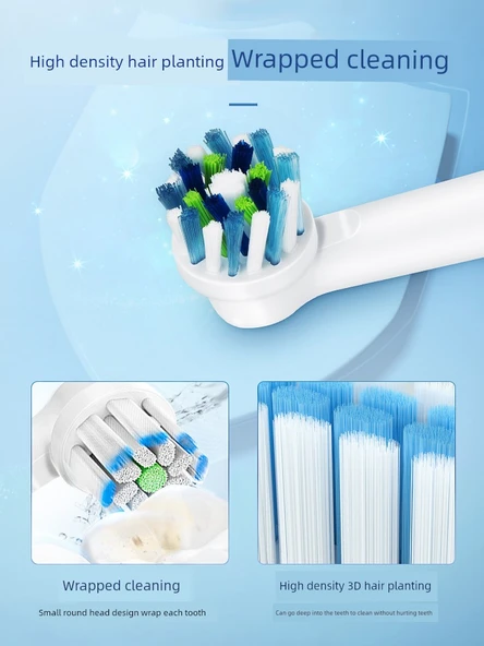 Elektrikli Diş Fırçası Başlığı - 8 Adet Çocuklar için (2 Kutu) - 4