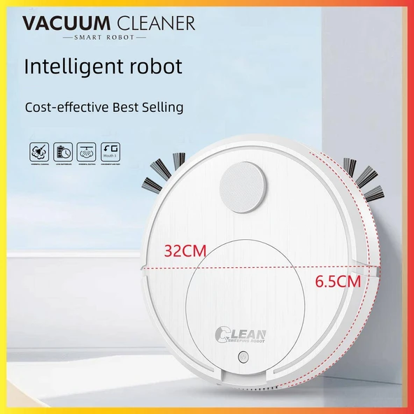 Otomatik Süpürme ve Moplama Robotu - Beyaz - 8033A - Diğer Telefon Modelleri - 2