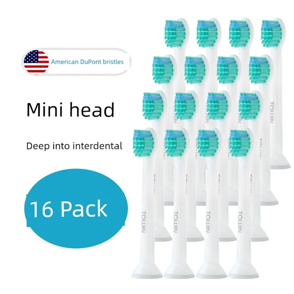 Elektrikli Diş Fırçası Başlığı - Mini Clean - 16 Adet