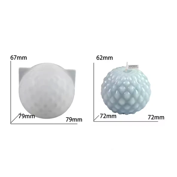 Silikon Mum 3D Su Damlası Model Sabun Beton Ve Taş Tozu Kalıbı - 2