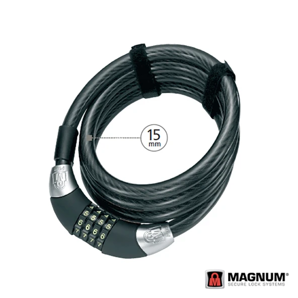 Magnum 3042 Şifreli Bisiklet Kilidi 15x1850mm KLT-202 - Resim 2