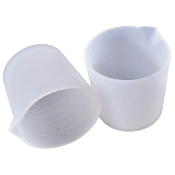 Epoksi Reçine Silikon Beaker Döküm Karıştırma Kabı Uçlu 30 ML