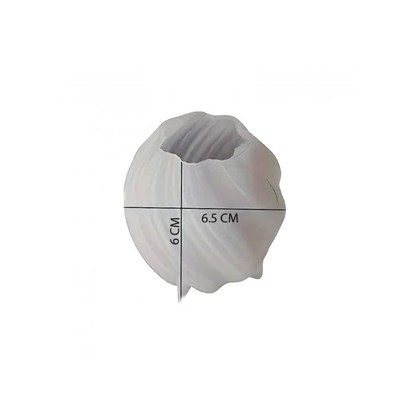 Silikon Mum 3D Küçük Boy Dönen Sütun Geometrik Dalgalı Sabun Beton Ve Taş Tozu Kalıbı - 2