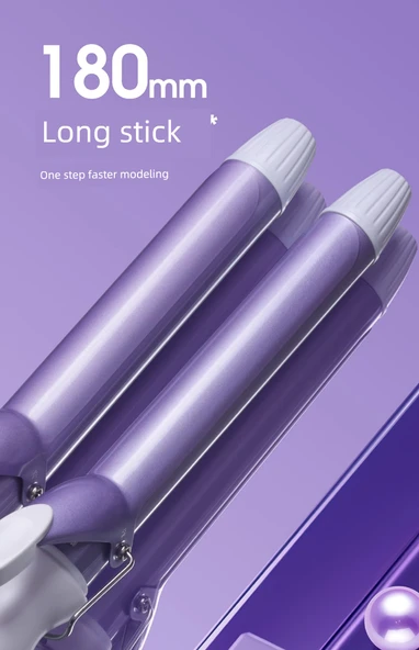 Romantik Mor Saç Maşası 32mm Rulo + 1.8m Kablo - 9