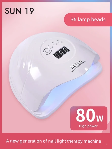 80W LED Tırnak Lambası - Kabuğu Kırmızı Işık Güç Depolama - 2