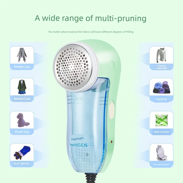 Elektrikli Kumaş Lint Temizleyici - +5 Başlık + Yapışkan Tüy - 5