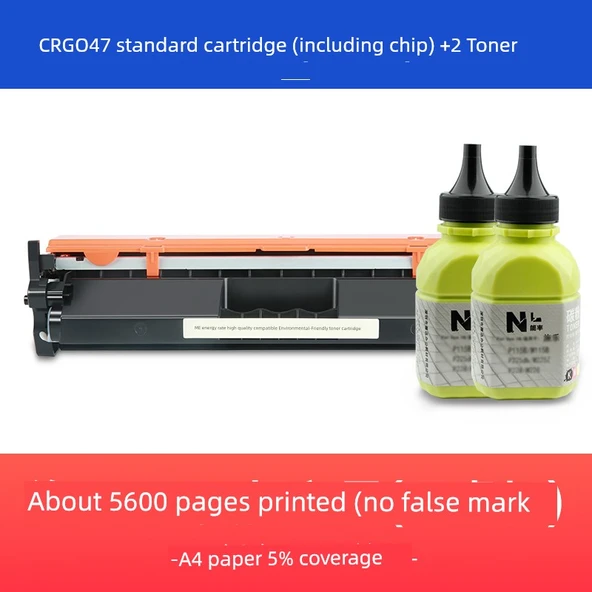 CRG-047 Standart Toner Kartuşu - Chipli + 2 Yedek Toz - 5600 Sayfa Verim