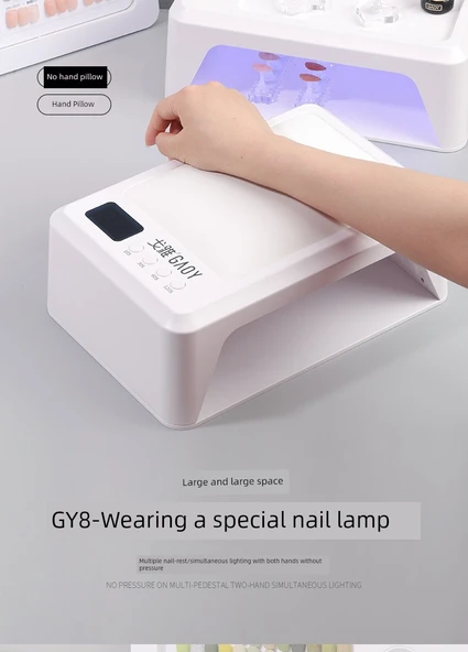 Hızlı Kuruyan UV LED Tırnak Lambası - Özel Tasarım - Yastıksız - 7
