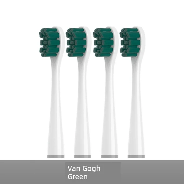 Elektrikli Diş Fırçası Başlığı - Van Gogh Yeşil -4