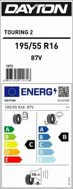 195/55R16 87V TOURING2 DAYTON - 4