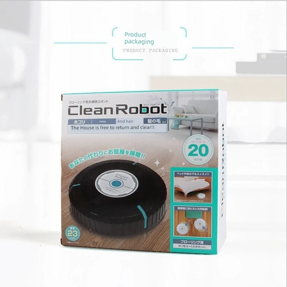 Süpürge Robotu - Siyah - 5