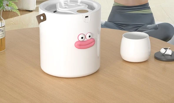 Üç Duyulu Nemlendirici - Yeşil - Büyük Kapasite - USB - Gece Lambası - 10