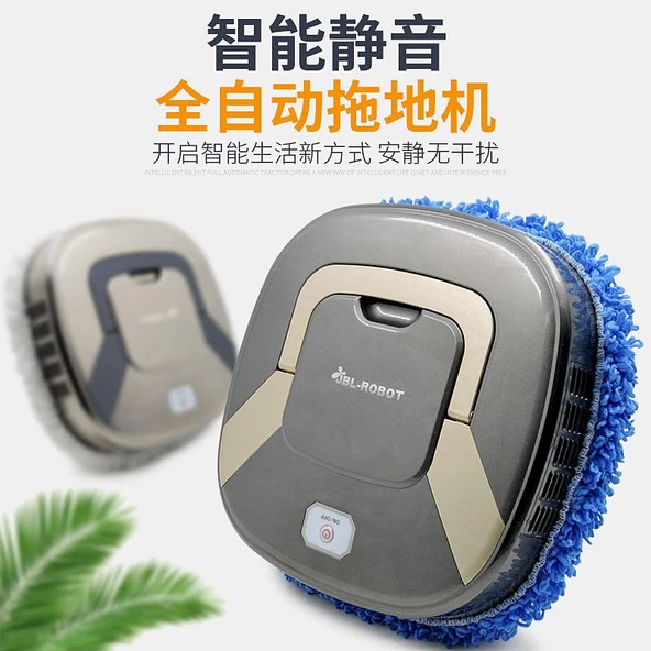 Tam Otomatik Akıllı Ev Mop Robotu - Soğuk Gümüş - 5