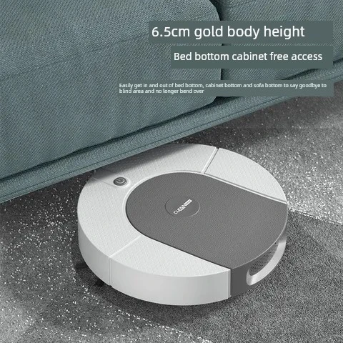 Otomatik Akıllı Süpürme Robotu - 30 İnç - Gri - Orijinal Standart + Orta Fırça Versiyonu + Elektrikli Kontrol Büyük Su Tankı ile Harita Planlama Versiyonu - 3