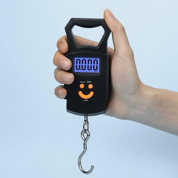 Elektronik Terazi - 50kg - Taşınabilir - Sarı - 3