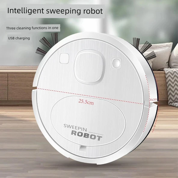 Akıllı Temizlik Robotu 8028 Beyaz - Geliştirilmiş Pil - 2