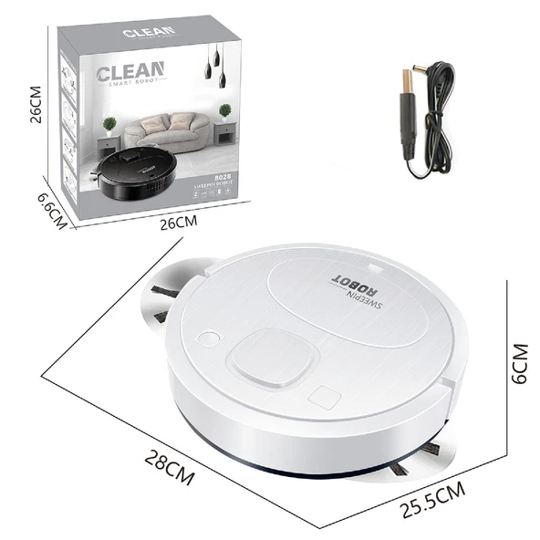 Akıllı Temizlik Robotu 8028 Beyaz - Geliştirilmiş Pil - 5