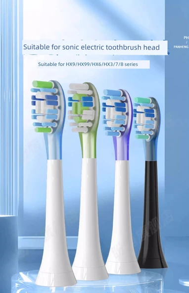 Elektrikli Diş Fırçası Başlığı - W2 Pembe Elmas Temizleme 8 Paket [Geliştirilmiş Bakır Yok] - 5