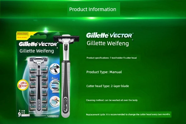 Vector Manuel Tıraş Makinesi - Weifeng 5 Kesici Başlık - Özel Teklif - 8
