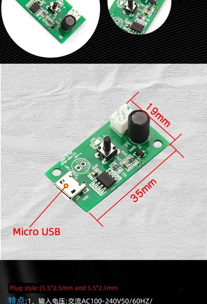 USB Nemlendirici Modülü - TYPE-C Port Nebulizatör Modülü - 11