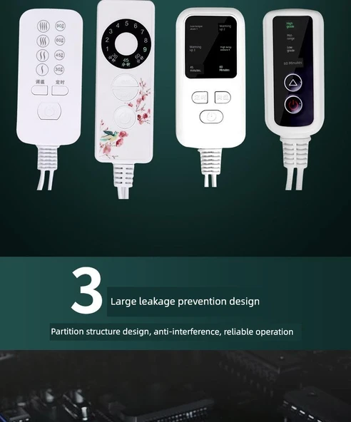 Elektrik Olmadan Sıcaklık Kontrolü Isıtma Pedi Kontrol Cihazı - Akıllı Dört Gear Dört Zamanlama - 8