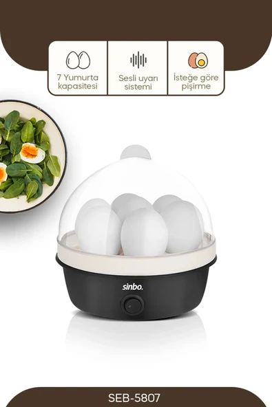 Sinbo Seb-5807 Yumurta Pişirme Haşlama Cihazı