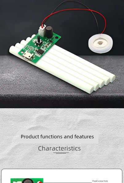 USB Nemlendirici Modülü - Şişe Kapağı Yükseltme Braketi İki Bir Arada Set - Şeffaf - 8