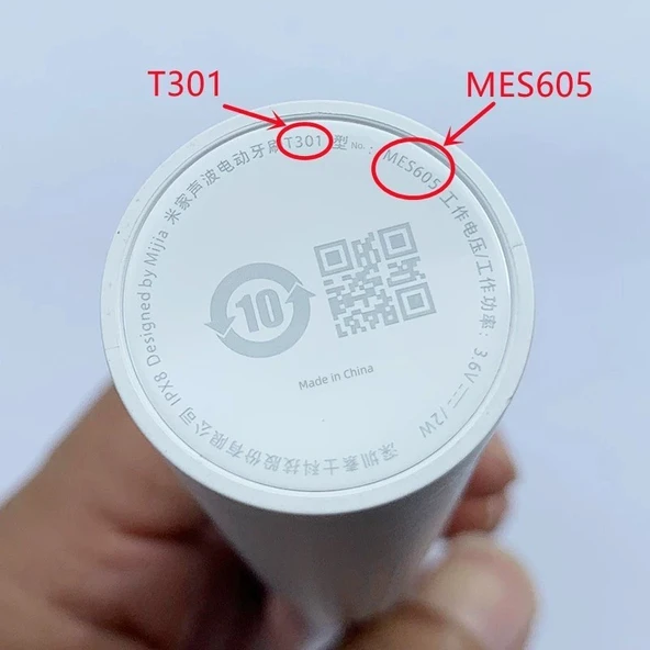 Diş Fırçası Ucu - Beyaz - 4 Adet - T301/T302 Uyumlu - 10
