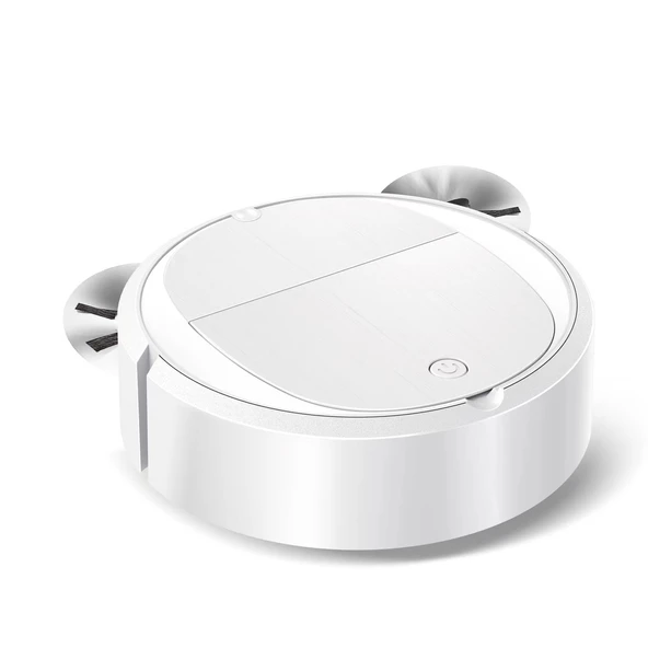 Akıllı Süpürme Robotu 8016 Pil Beyaz - 6