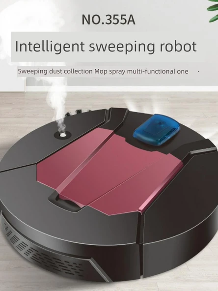 Akıllı Süpürme Mop Robotu - Siyah (Emiş ve Süpürme Üçü Bir Arada) - 2