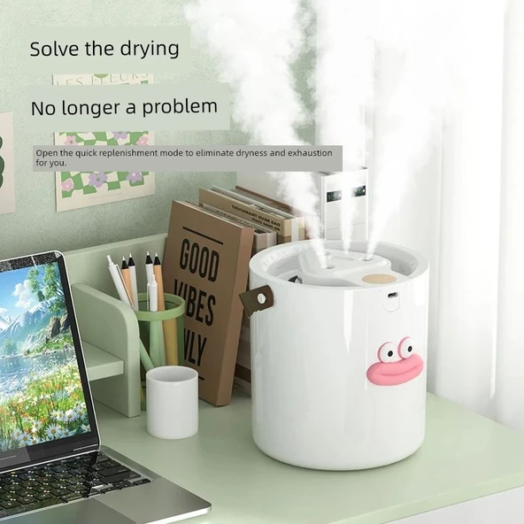 Alman Tarzı Nemlendirici - Beyaz - Büyük Kapasite - USB - Dopamin Sosis Ağızlı - 5