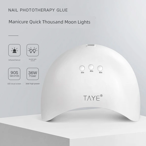 Başlangıç Seviyesi LED Oje Lambası - Beyaz - 36W - Infrared Sensör