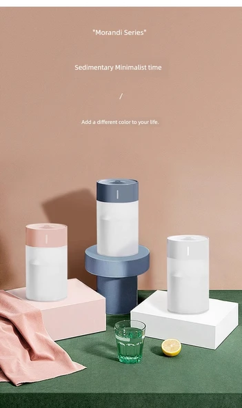 USB Mini Nemlendirici - Kar Dağı Beyazı - Atmosfer Lambası - Uzun Süreli - İki Paket - Resim 11